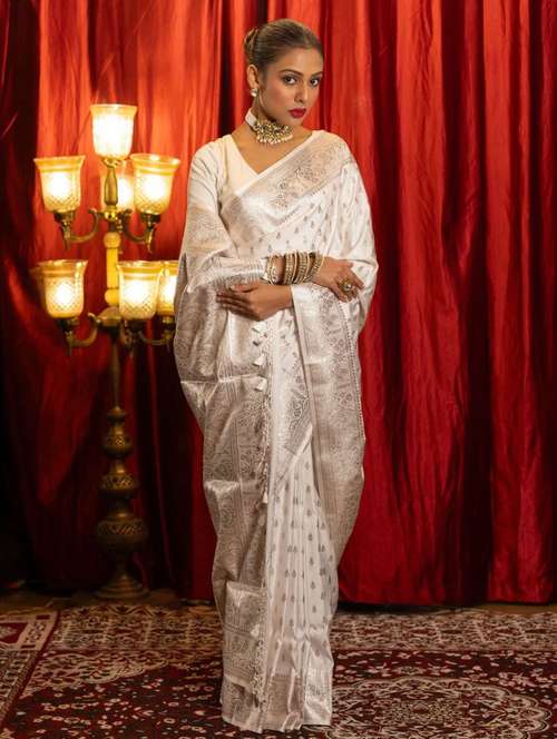 women self design banarasi saree with blouse - 22041833 -  Standard Image - 0