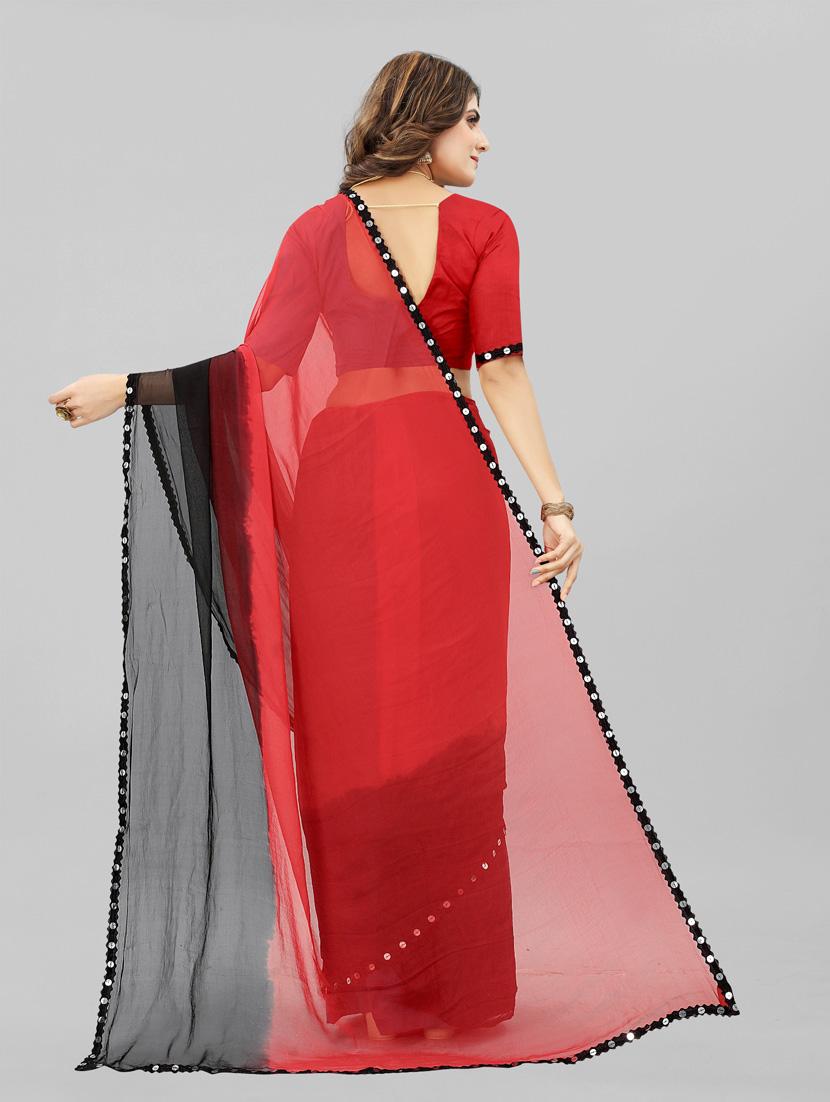 women ombre printed saree with blouse - 22041929 - Standard Image - 3