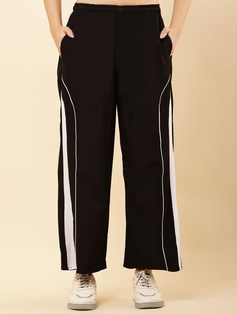 women tapered mid rise relaxed fit track pant