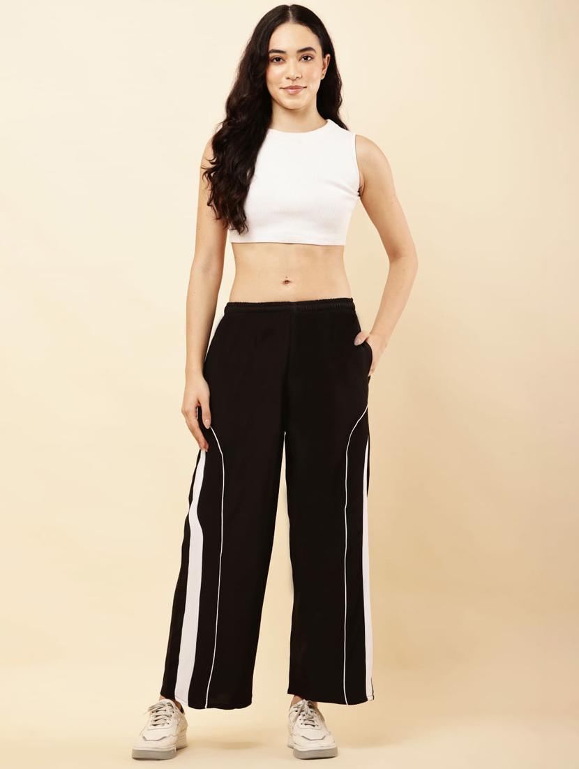 women tapered mid rise relaxed fit track pant - 22041973 - Standard Image - 5
