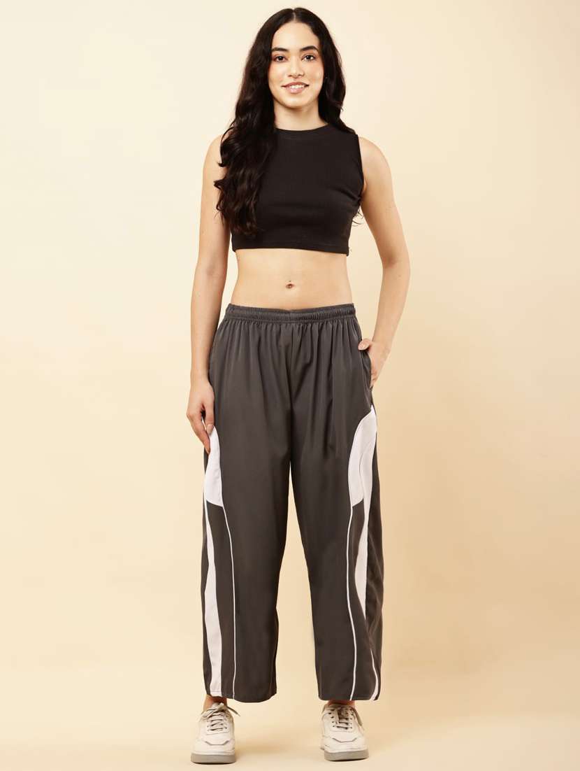 women tapered mid rise relaxed fit track pant - 22041975 -  Standard Image - 5