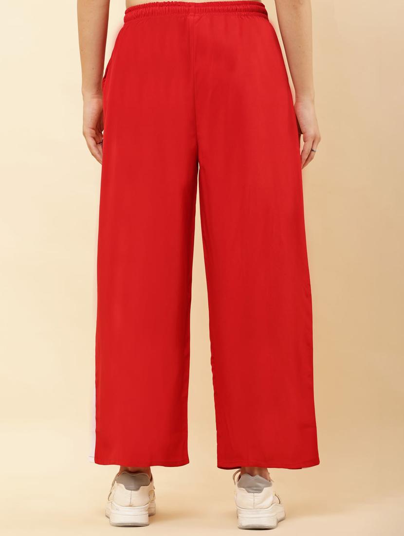 women tapered mid rise relaxed fit track pant - 22041976 - Standard Image - 3