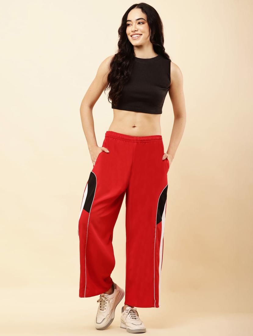 women tapered mid rise relaxed fit track pant - 22041976 - Standard Image - 5