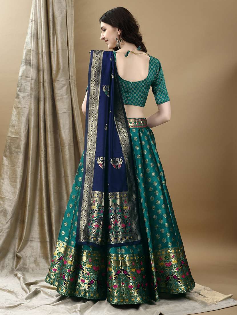 women printed flared lehenga choli with duppata set - 22042087 -  Standard Image - 3