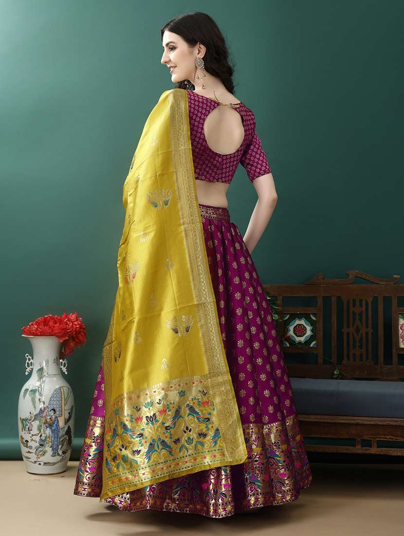 women selgf designed flared lehenga choli with duppata set - 22042088 - Standard Image - 3