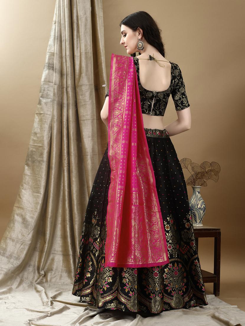 women self designed flared lehenga choli with duppata set - 22042097 - Standard Image - 3