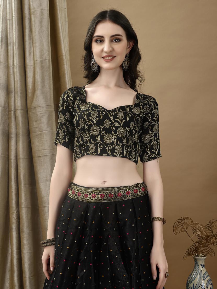 women self designed flared lehenga choli with duppata set - 22042097 - Standard Image - 5
