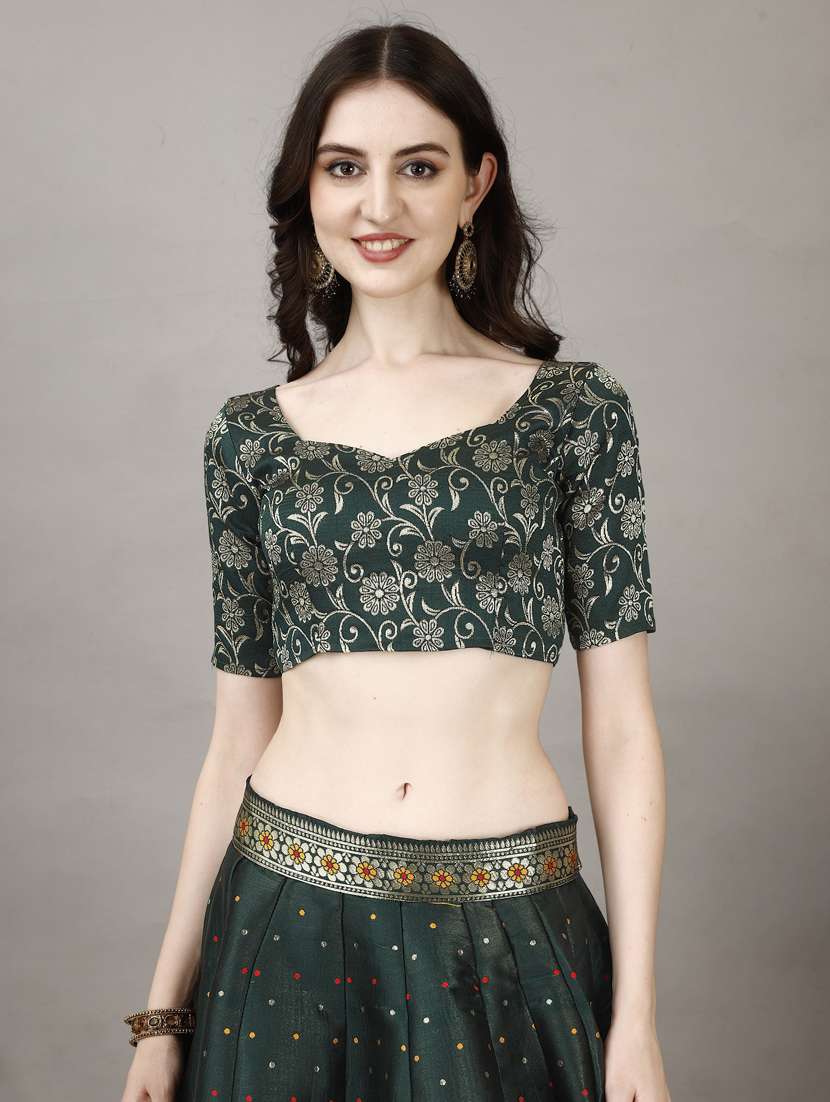 women self designed flared lehenga choli with duppata set - 22042099 - Standard Image - 5