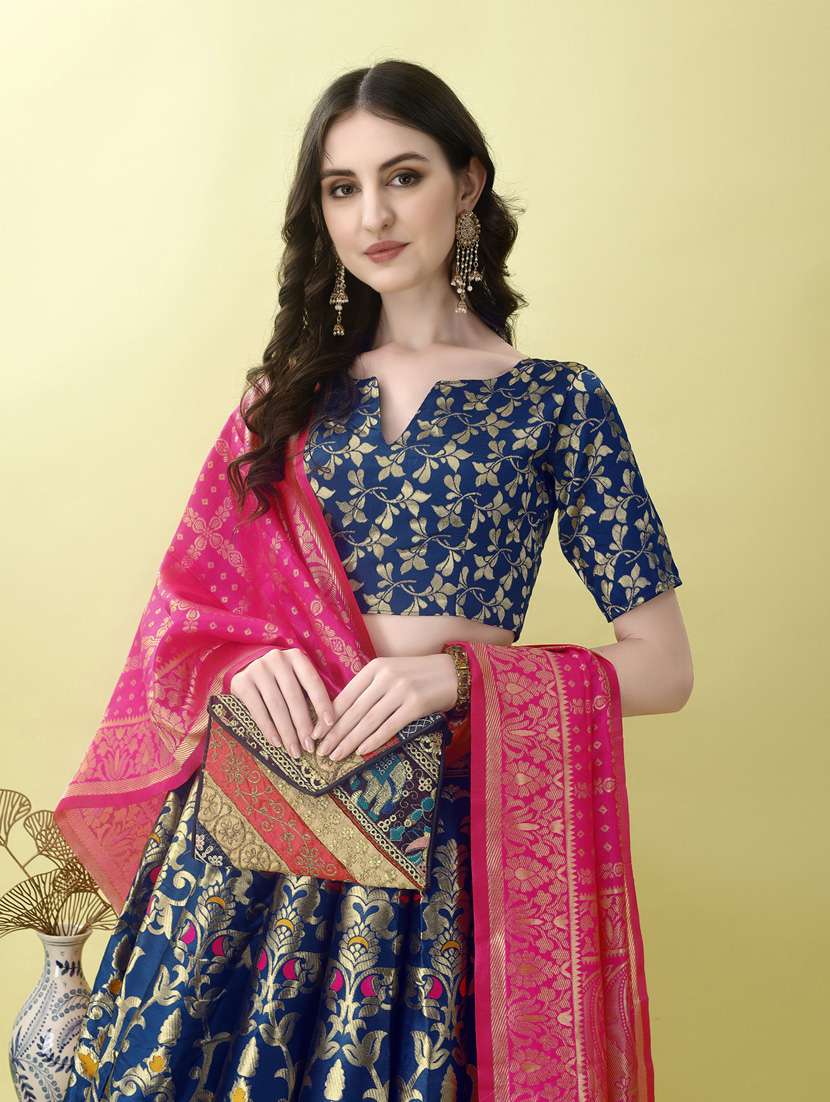 women self designed flared lehenga choli with duppata set - 22042101 - Standard Image - 3