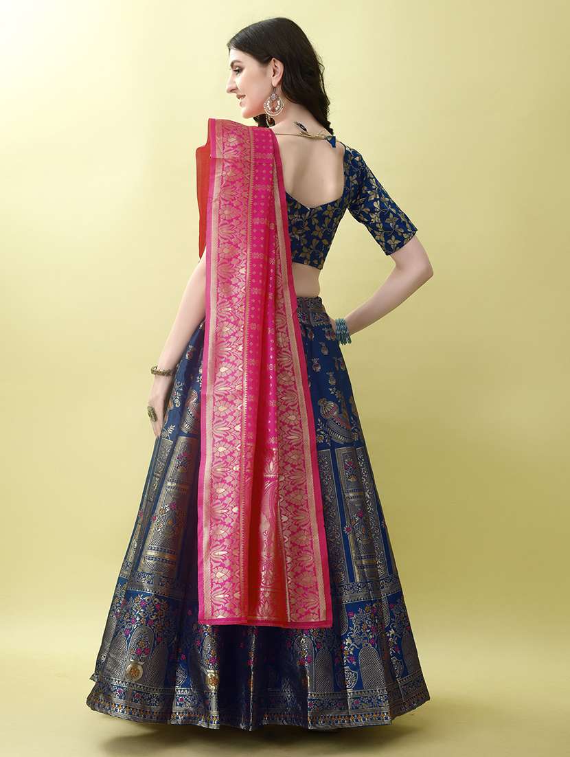 women self designed flared lehenga choli with duppata set - 22042114 -  Standard Image - 3