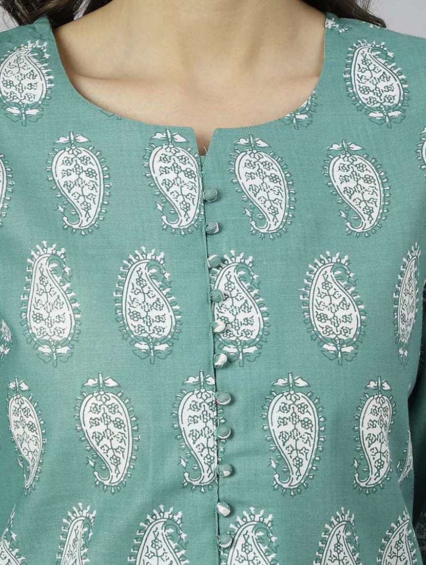 girls printed kurta and pant set - 22042260 - Standard Image - 3