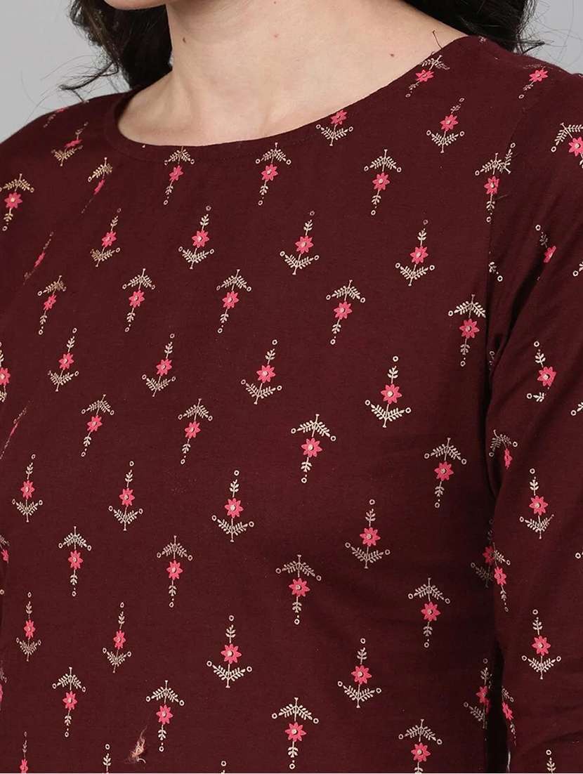 girls printed kurta and palazzo set - 22042261 - Standard Image - 3