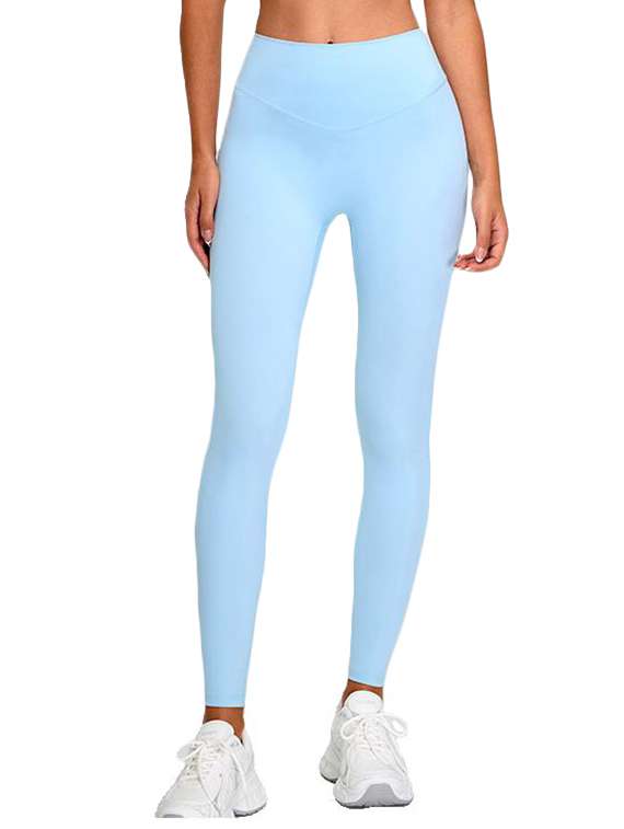 women solid sports bra and tights active wear set - 22042328 -  Standard Image - 3