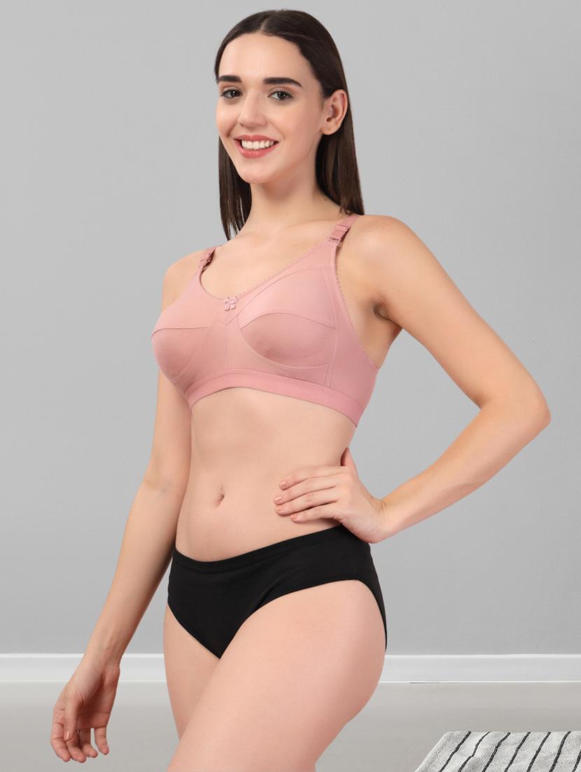 women pack of 3 solid bra and panty set - 22042375 - Standard Image - 3