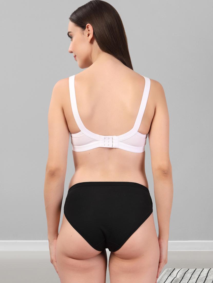 women pack of 3 solid bra and panty set - 22042380 - Standard Image - 3