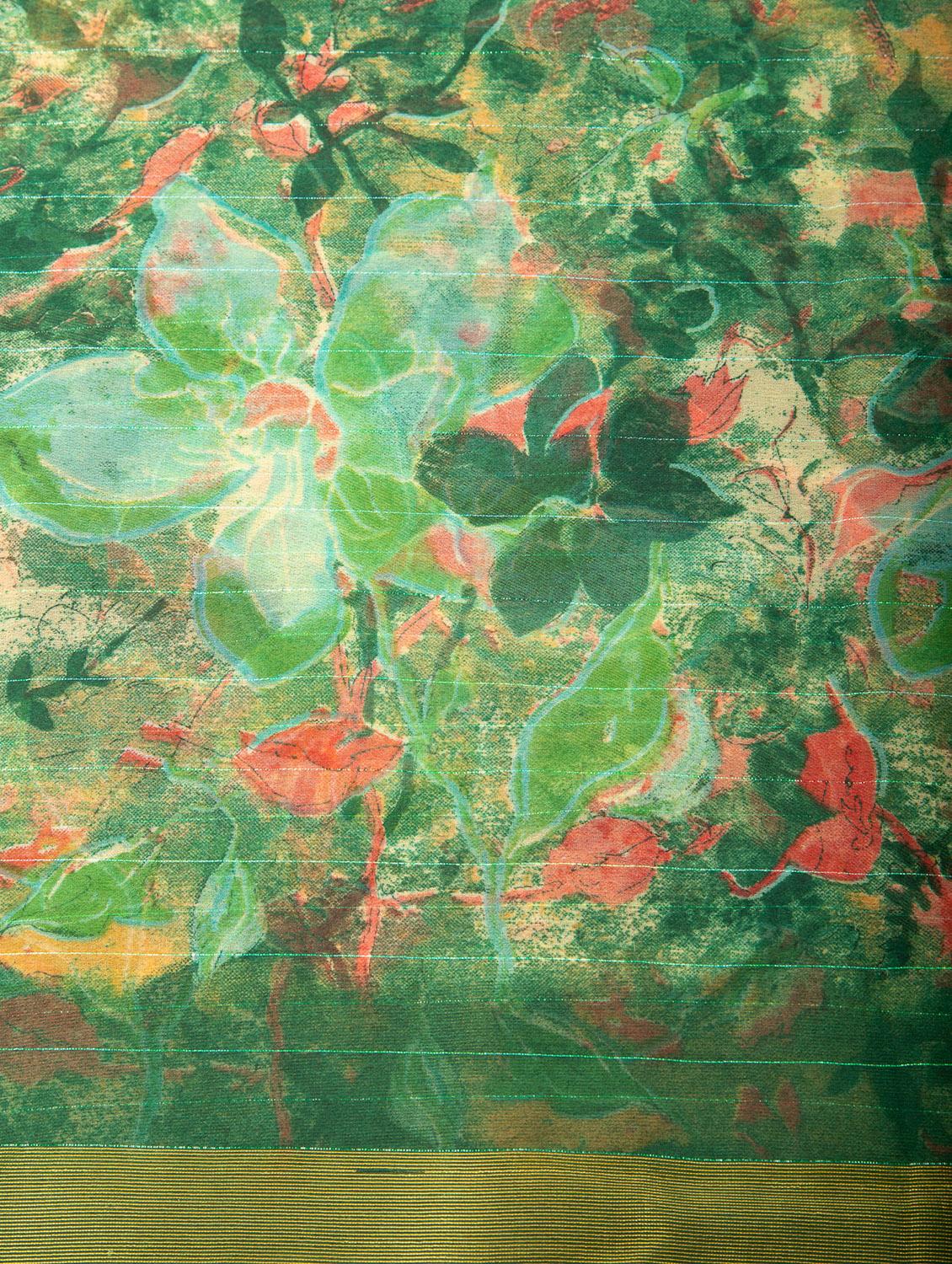 women floral printed saree - 22042428 - Standard Image - 5
