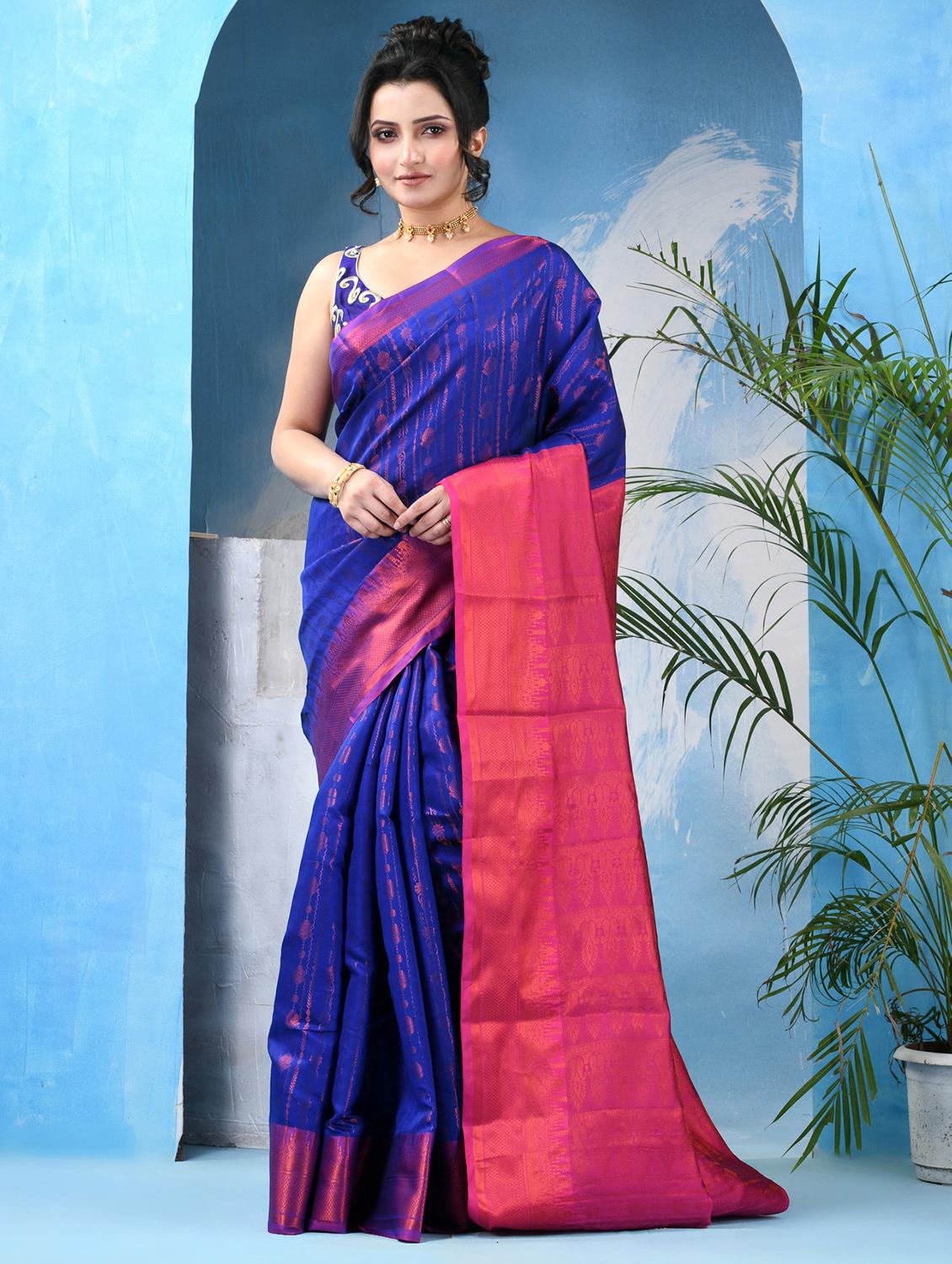 women self design banarasi saree with blouse - 22042437 - Zoom Image - 0