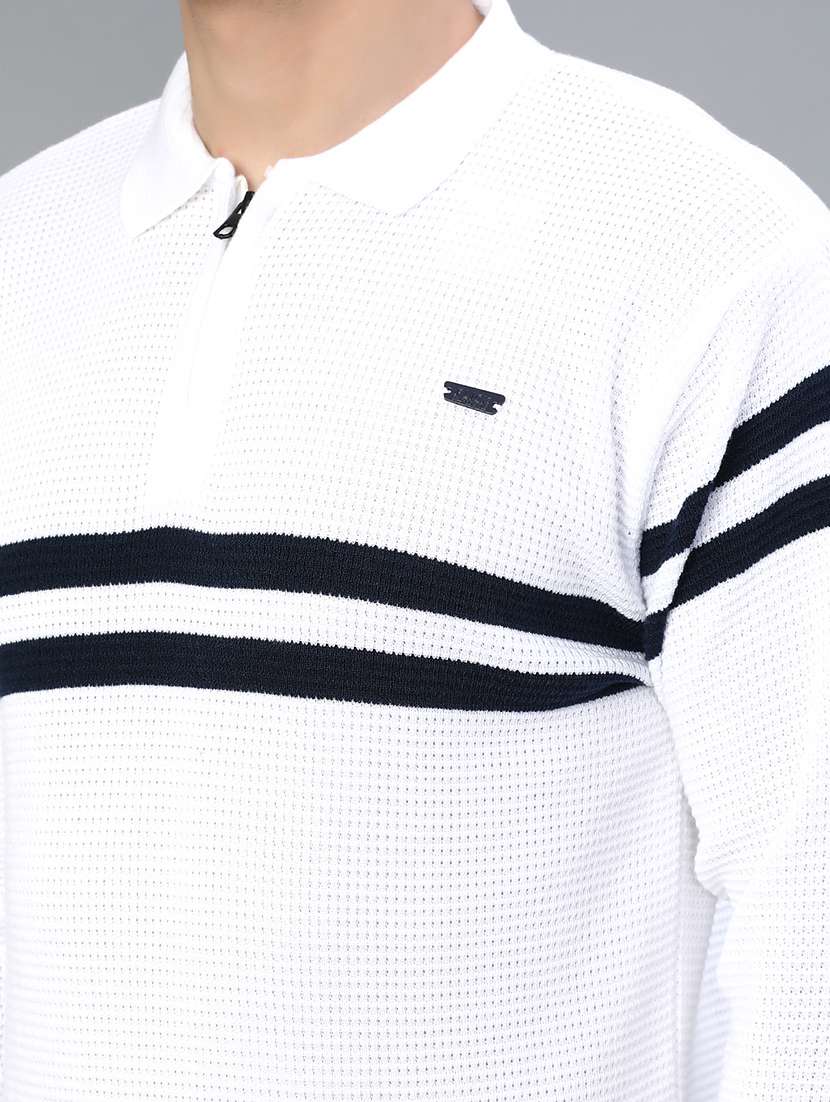 men striped long sleeve regular fit pullover  - 22042458 -  Standard Image - 5