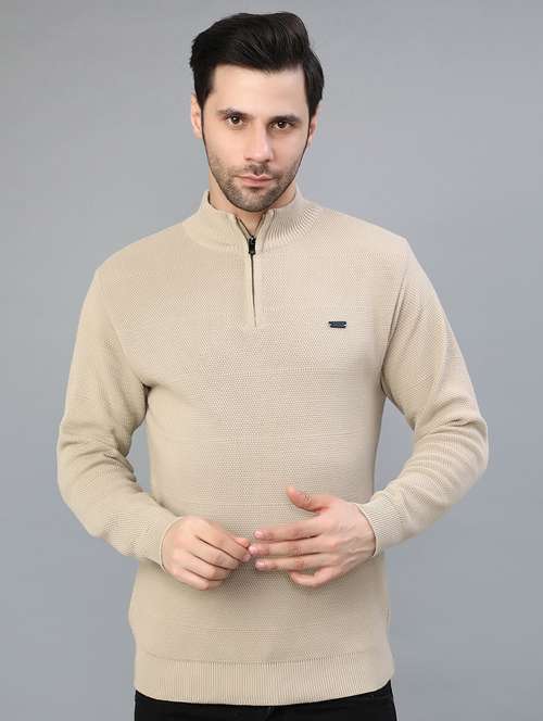 men self design long sleeve regular fit pullover  - 22042459 -  Standard Image - 0