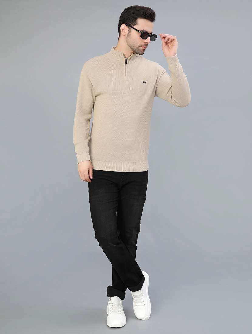 men self design long sleeve regular fit pullover  - 22042459 -  Standard Image - 3