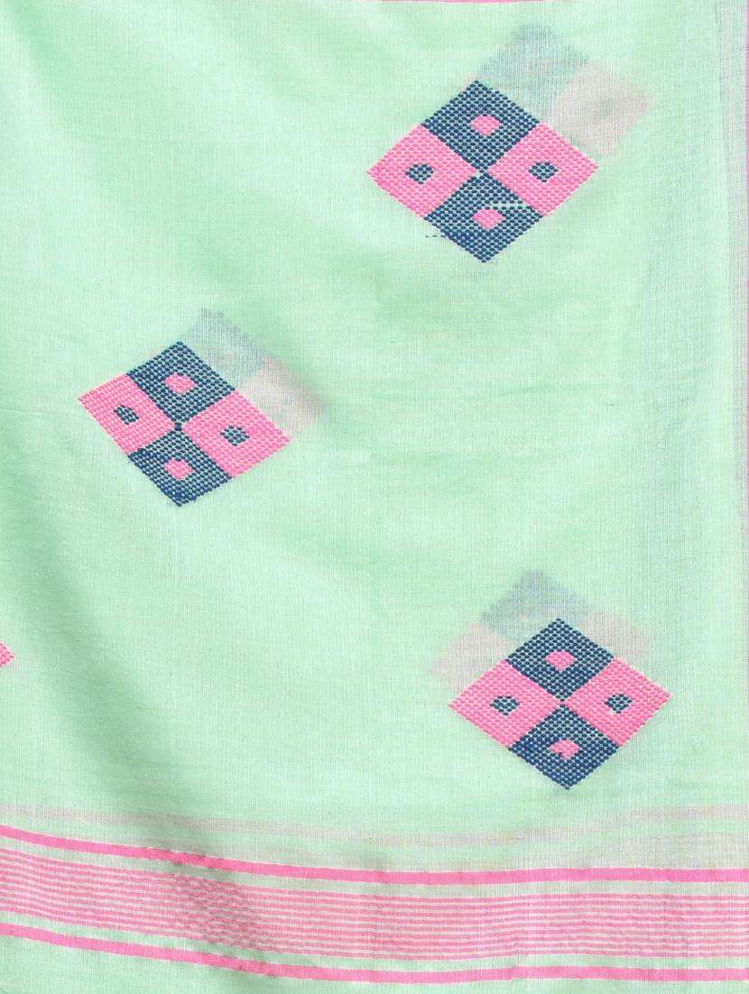 women self design handloom saree with blouse - 22042691 -  Standard Image - 3