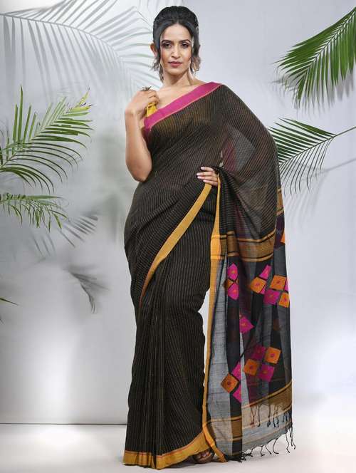 women self design handloom saree with blouse - 22042692 -  Standard Image - 0