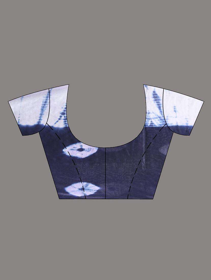 women shibori printed saree with blouse - 22042707 -  Standard Image - 3