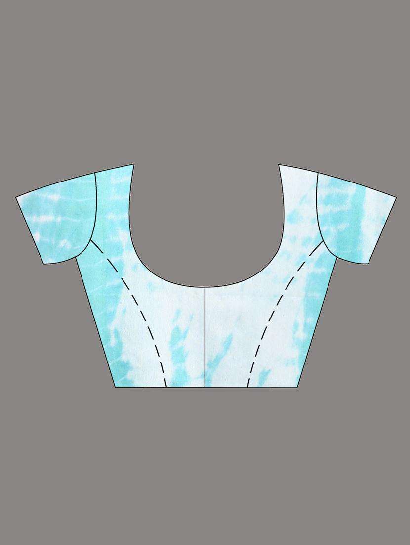 women shibori printed saree with blouse - 22042708 -  Standard Image - 3