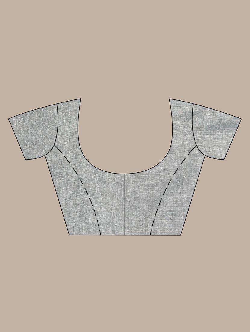 women striped handloom saree with blouse - 22042717 -  Standard Image - 3