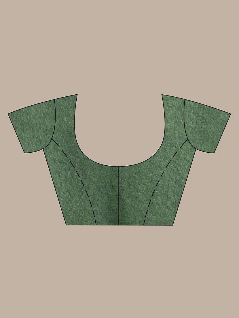 women striped handloom saree with blouse - 22042719 -  Standard Image - 3