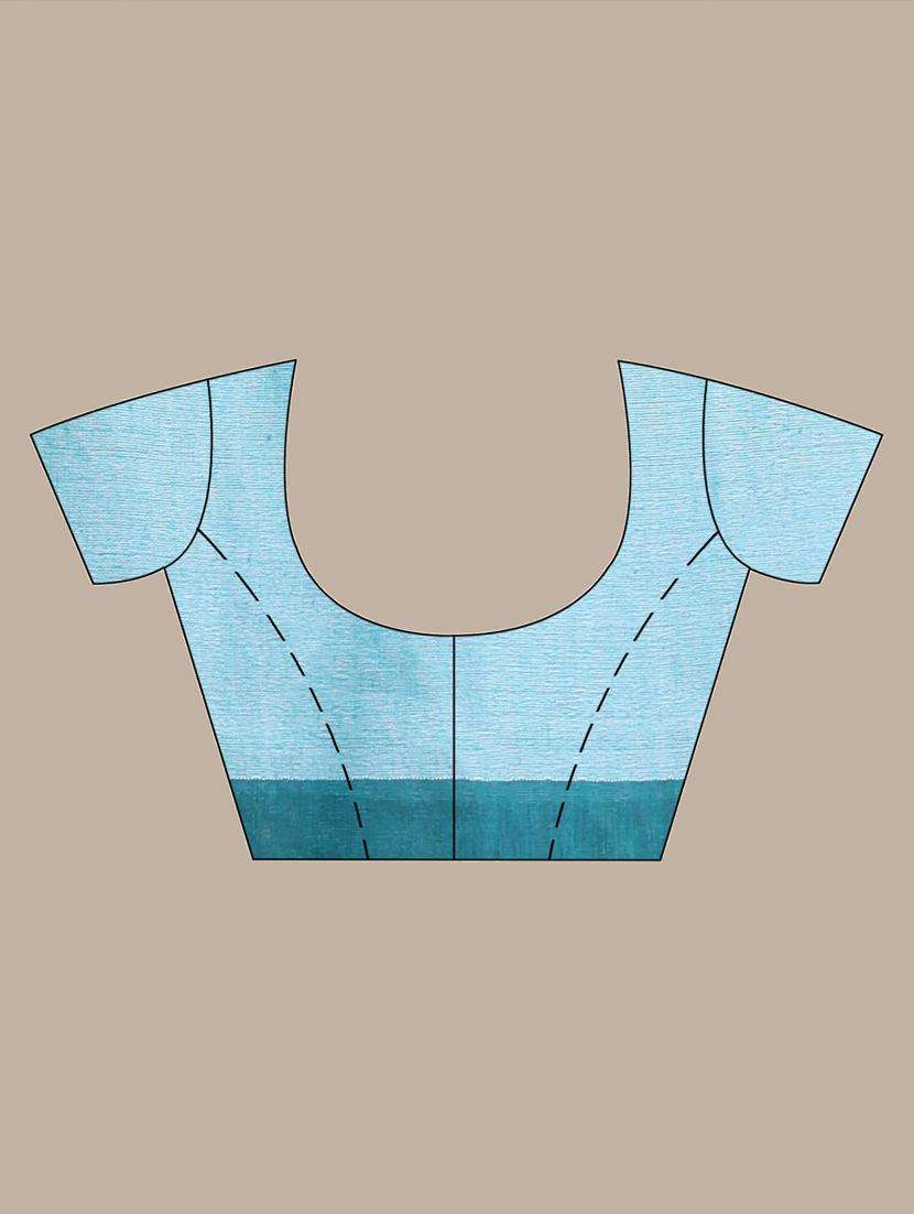 women striped handloom saree with blouse - 22042721 -  Standard Image - 3