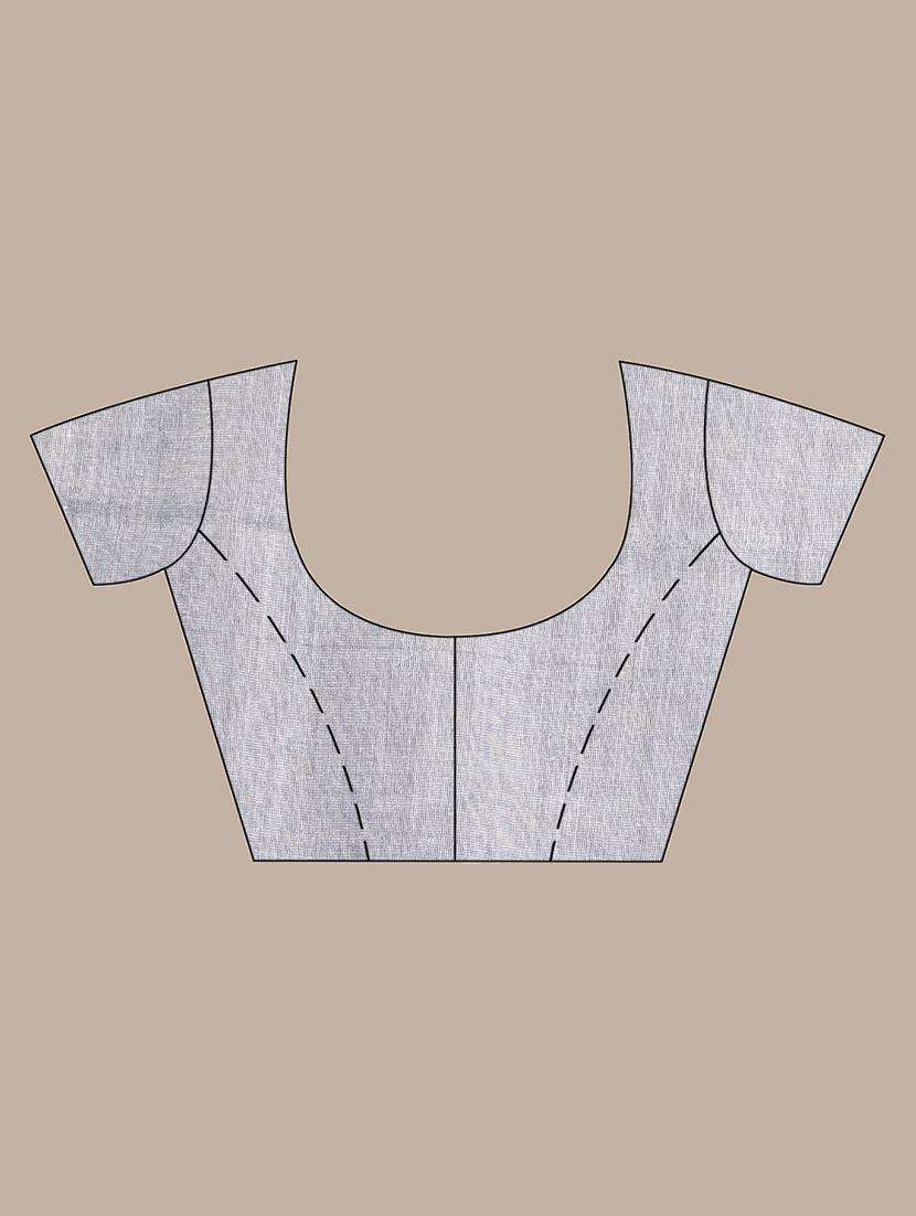 women striped handloom saree with blouse - 22042722 -  Standard Image - 3