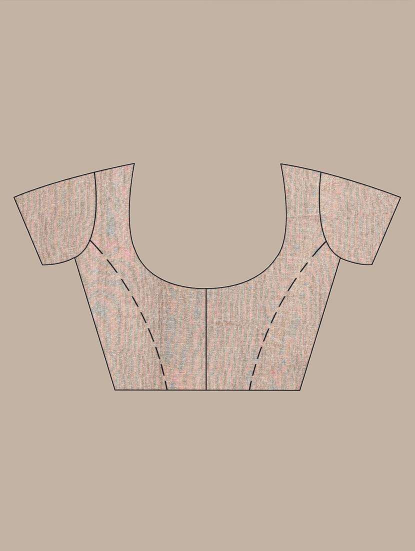 women striped handloom saree with blouse - 22042726 -  Standard Image - 3