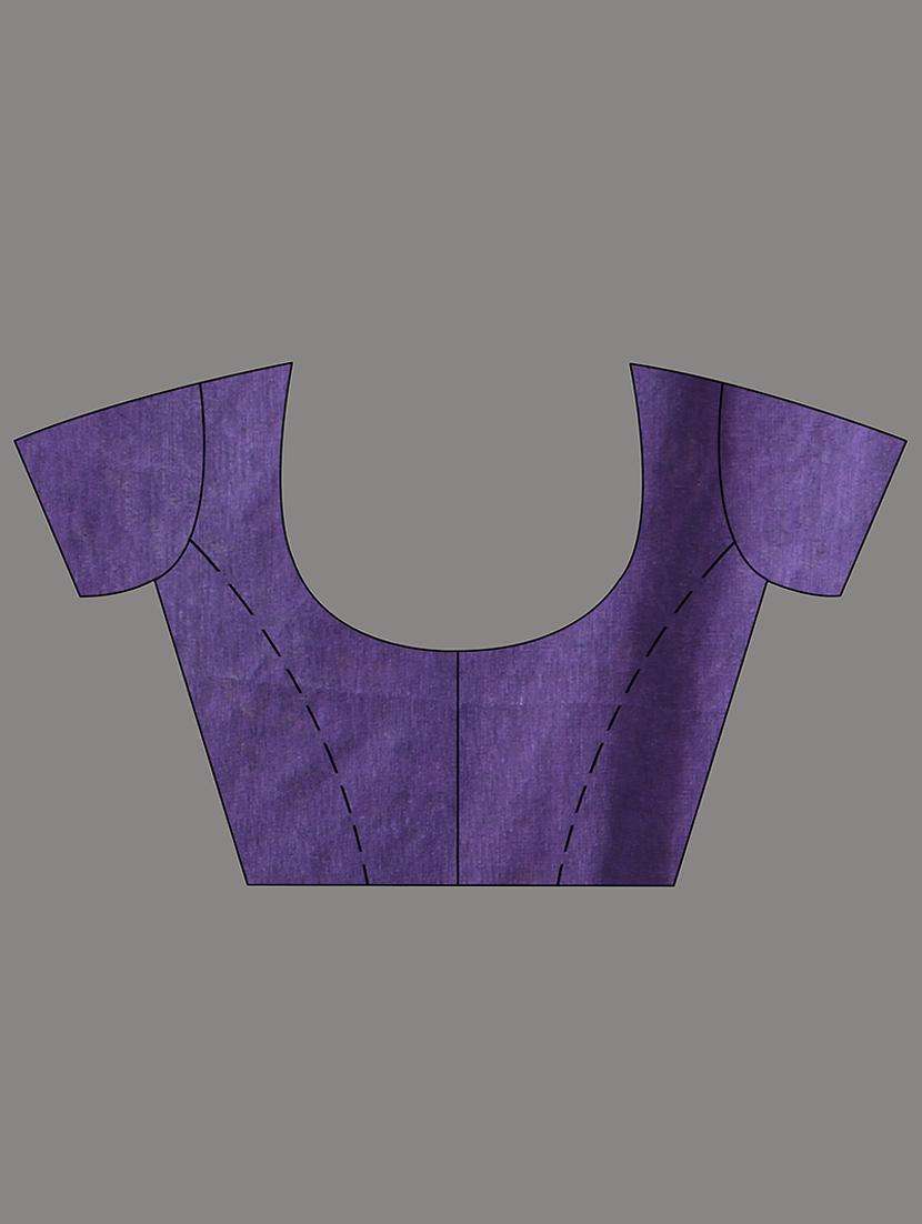 women striped handloom saree with blouse - 22042751 -  Standard Image - 3