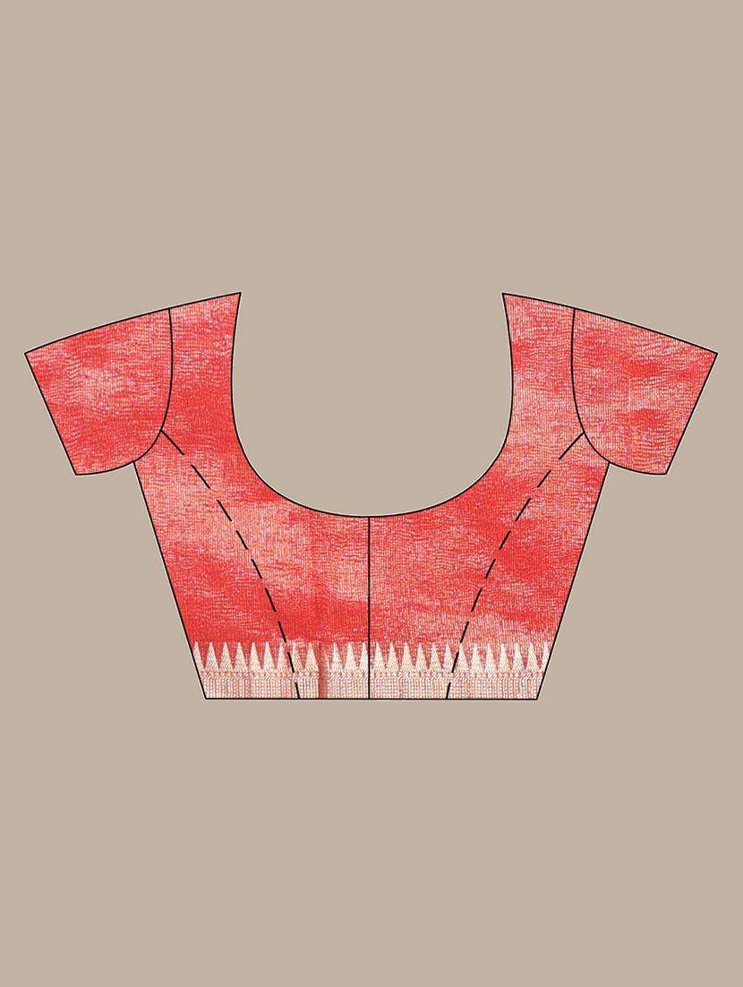 women solid with bordered saree with blouse - 22042763 -  Standard Image - 3