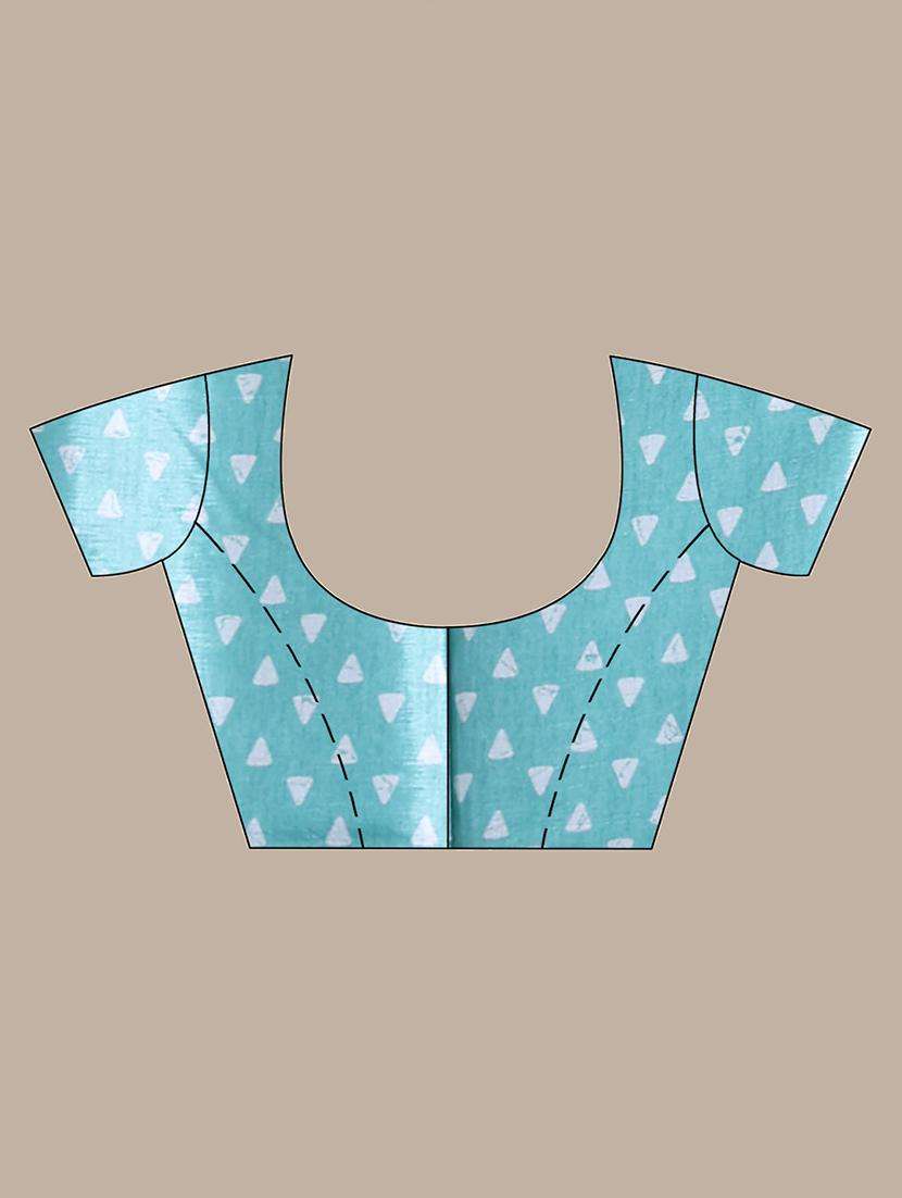 women printed casual wear saree with blouse - 22042808 -  Standard Image - 3