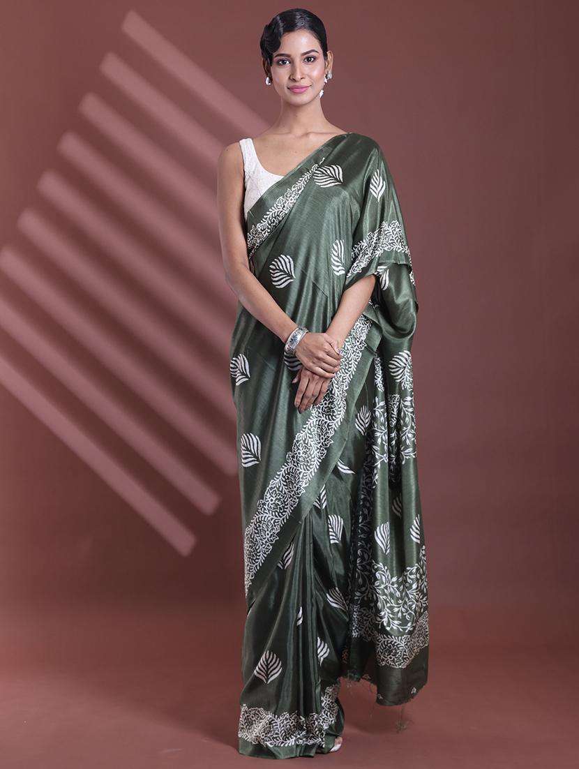 women printed casual wear saree with blouse - 22042810 - Zoom Image - 0