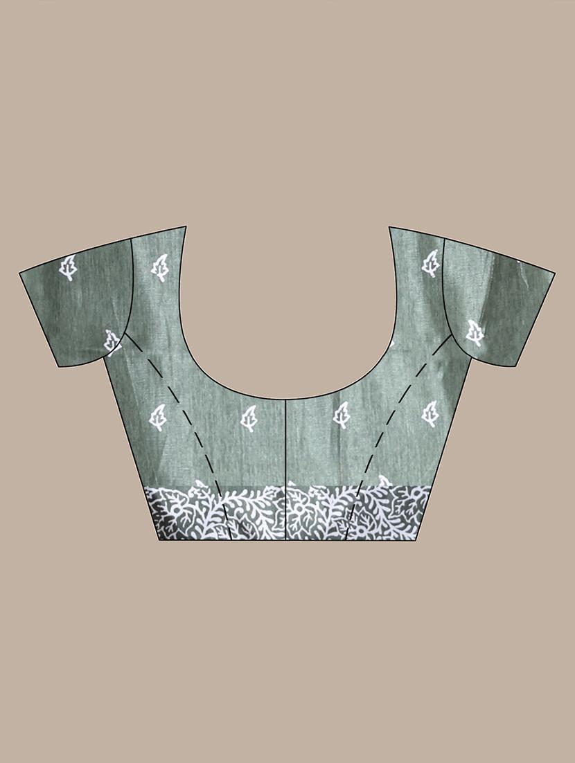 women printed casual wear saree with blouse - 22042810 - Standard Image - 3