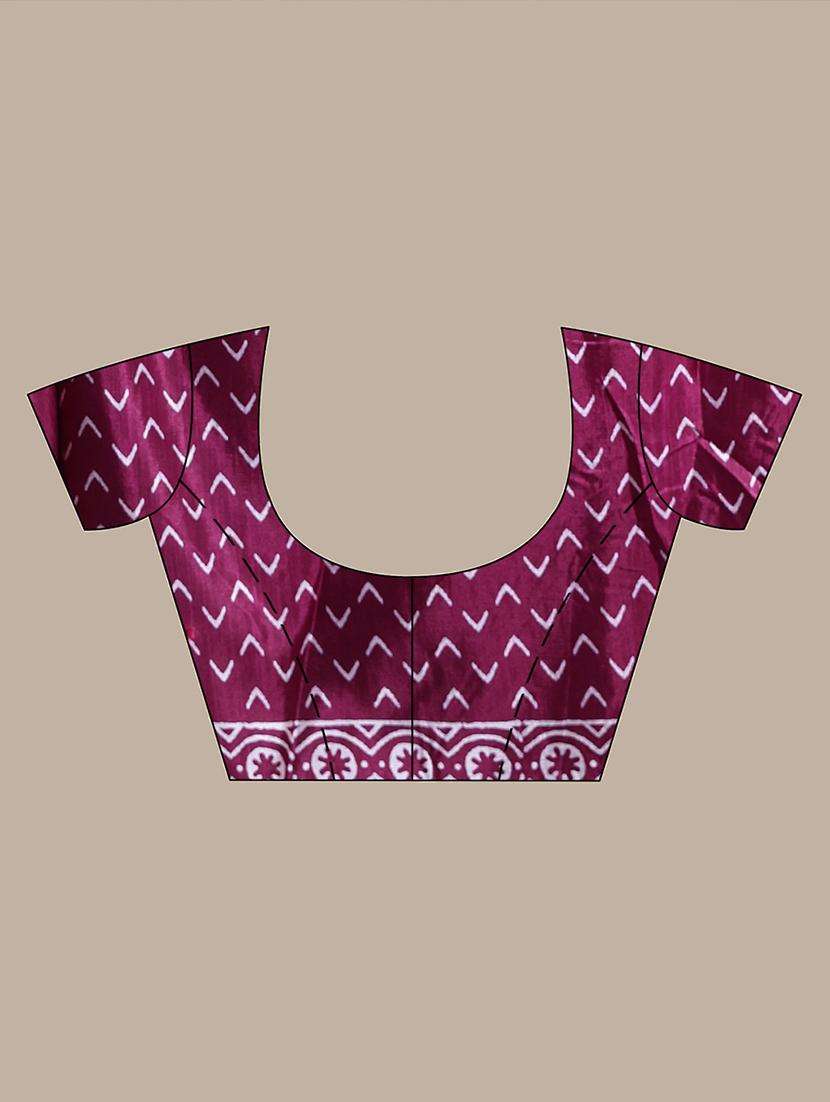 women printed casual wear saree with blouse - 22042812 -  Standard Image - 3