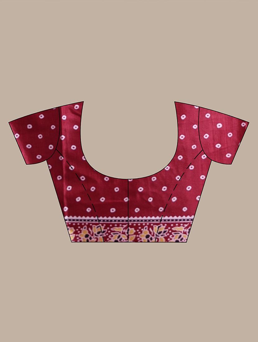 women printed casual wear saree with blouse - 22042814 - Standard Image - 3