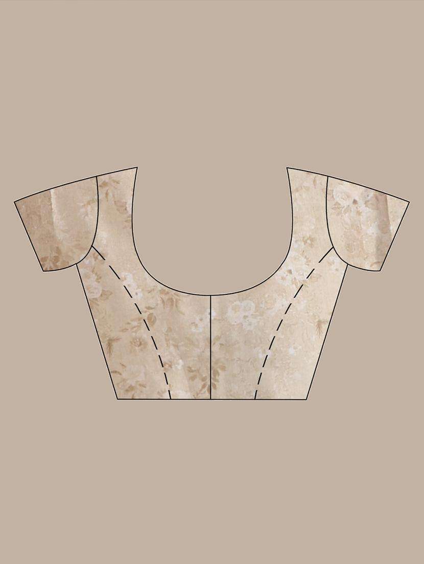 women floral bordered saree with blouse - 22042823 -  Standard Image - 3