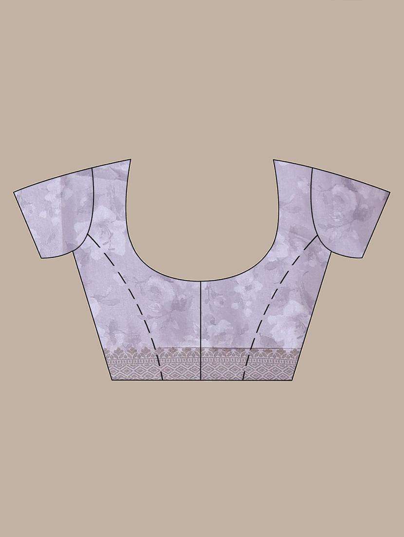 women floral bordered saree with blouse - 22042826 -  Standard Image - 3