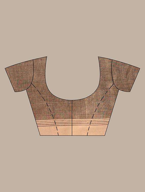 women self design handloom saree with blouse - 22042859 -  Standard Image - 3
