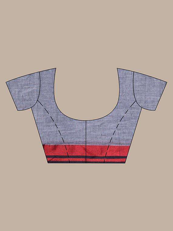 women self design handloom saree with blouse - 22042862 -  Standard Image - 3
