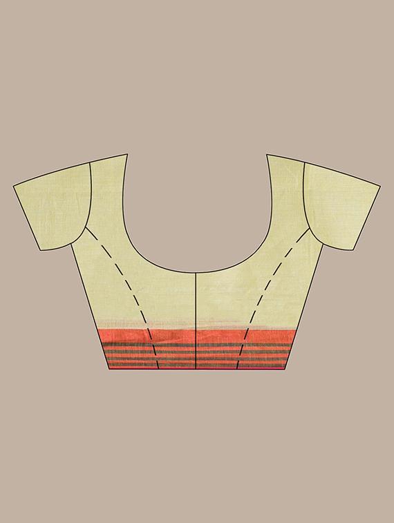 women self design handloom saree with blouse - 22042863 - Standard Image - 3