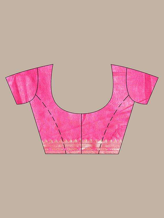 women printed bordered saree with blouse - 22042869 -  Standard Image - 3