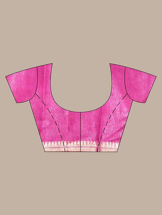 women printed bordered saree with blouse - 22042872 -  Standard Image - 3