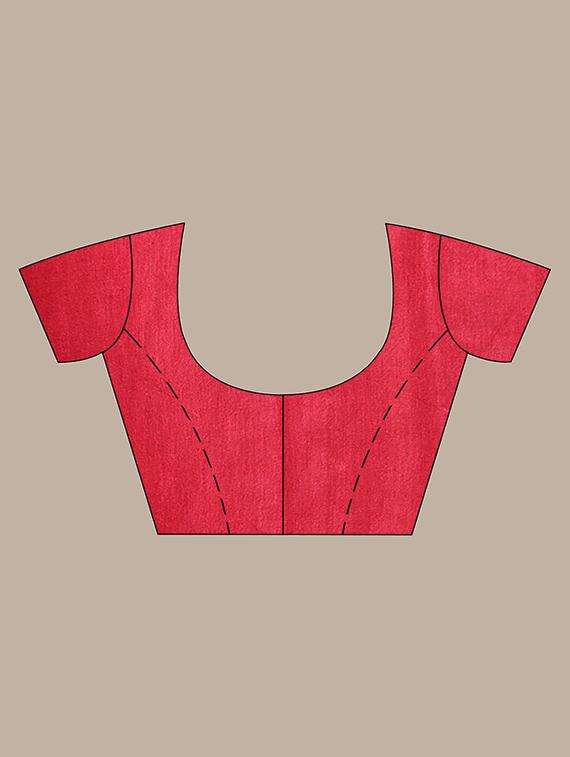 women printed bordered saree with blouse - 22042874 -  Standard Image - 3