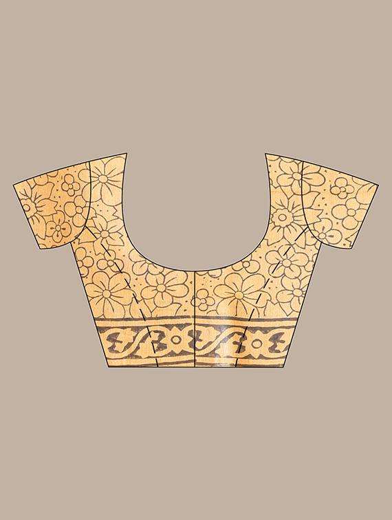 women printed casual wear saree with blouse - 22042887 - Standard Image - 3