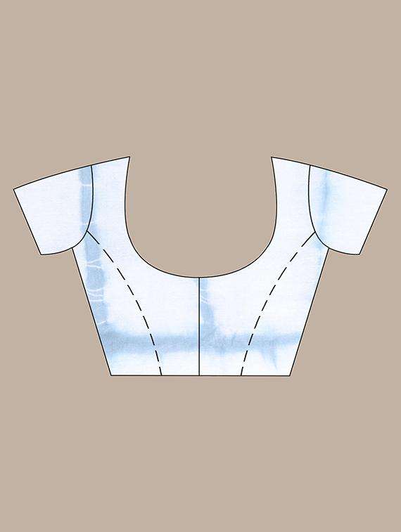 women shibori printed saree with blouse - 22042889 -  Standard Image - 3